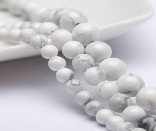 natural white turquoise stone beads diy bead bracelet jewelry material round loose stone beads 468101214mm4053983, Black
natural white turquoise stone beads diy bead bracelet jewelry material round loose stone beads 468101214mm4053983, Black