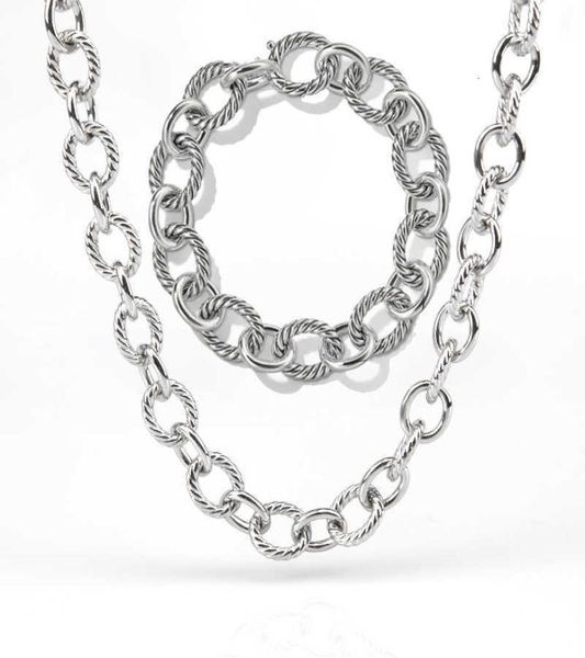 style designer necklace set bracelet 18k gold fashion hip hop luxury chain plated ladies charm couple jewelry men gifts chains cop8875567, Silver
style designer necklace set bracelet 18k gold fashion hip hop luxury chain plated ladies charm couple jewelry men gifts chains cop8875567, Silver