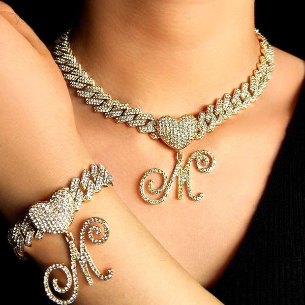 pendant necklaces new fashion a-z initial cursive letter pendant cuban necklace for women iced out cuban link chain necklace set hip hop jew, Silver
pendant necklaces new fashion a-z initial cursive letter pendant cuban necklace for women iced out cuban link chain necklace set hip hop jew, Silver