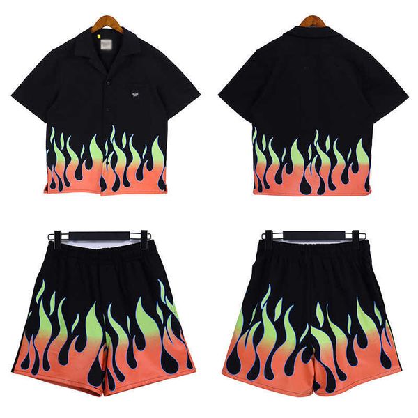 gallery dept23ss american high street new flame print cardigan short sleeve shirt summer shorts set, White;black
gallery dept23ss american high street new flame print cardigan short sleeve shirt summer shorts set, White;black