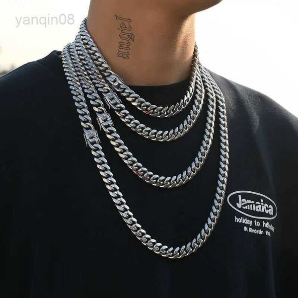 pendant necklaces hip-hop curb cuban link chain 6mm-18mm stainless steel necklace for men and women golden bracelet fashion jewelry hkd23071, Silver
pendant necklaces hip-hop curb cuban link chain 6mm-18mm stainless steel necklace for men and women golden bracelet fashion jewelry hkd23071, Silver