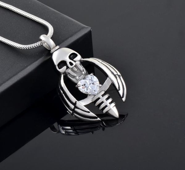 ijd9793 skull stainless steel cremation pendant necklace heart crystal ashes keepsake urn necklace memory jewelry2977175, Silver
ijd9793 skull stainless steel cremation pendant necklace heart crystal ashes keepsake urn necklace memory jewelry2977175, Silver