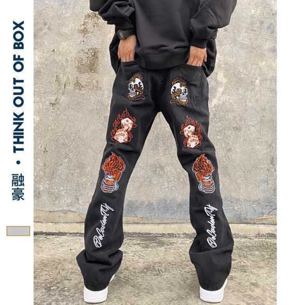 designer casual jeans high street hip hop back embroidered jeans 2023 spring korean fashion brand elastic slim fit slim rage pants for men, Blue
designer casual jeans high street hip hop back embroidered jeans 2023 spring korean fashion brand elastic slim fit slim rage pants for men, Blue