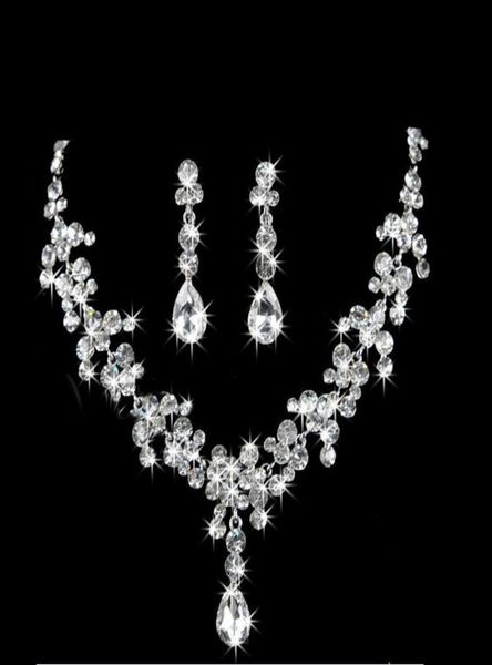 elegant bridal wedding jewelry set waterdrop women girls prom rhinestone crystal necklace and earring set for party5360105, Silver
elegant bridal wedding jewelry set waterdrop women girls prom rhinestone crystal necklace and earring set for party5360105, Silver