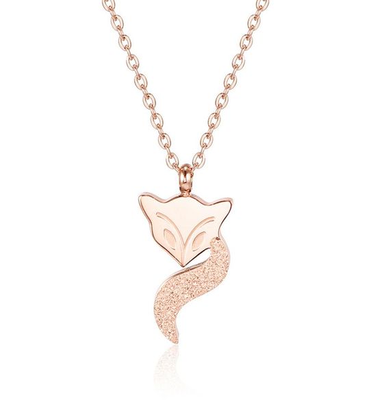 titanium steel frosted matt fox pendant clavicle chain choker necklace rose gold gift for women girls5268367, Silver
titanium steel frosted matt fox pendant clavicle chain choker necklace rose gold gift for women girls5268367, Silver