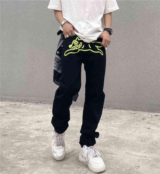 skeleton dog embroidery baggy jeans men retro high street oversize casual denim trousers harajuku washed hip hop jean pants x220715170705, Blue
skeleton dog embroidery baggy jeans men retro high street oversize casual denim trousers harajuku washed hip hop jean pants x220715170705, Blue