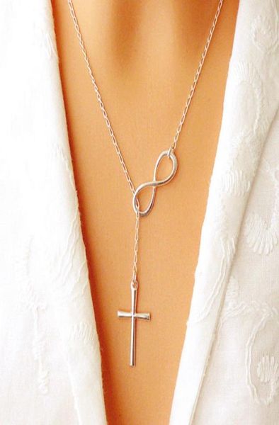 lovely chic infinity crosses on a long silver chain necklaces for women jewelry gift7174814 
lovely chic infinity crosses on a long silver chain necklaces for women jewelry gift7174814