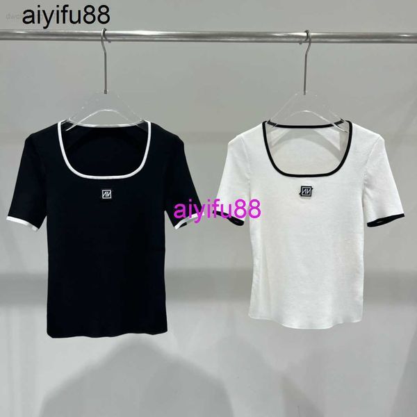 2023 summer new fashion slim fit square neck short sleeve thin knit t-shirt women's 30438197, White
2023 summer new fashion slim fit square neck short sleeve thin knit t-shirt women's 30438197, White
