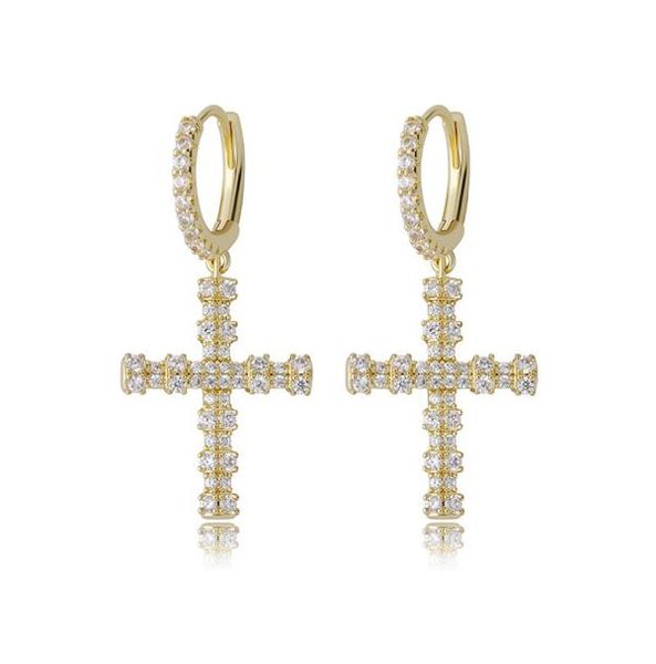 cross earrings for men women luxury bling zircon earrings fashion 18k gold rhodium plated hip hop drop earrings1930334, Silver
cross earrings for men women luxury bling zircon earrings fashion 18k gold rhodium plated hip hop drop earrings1930334, Silver