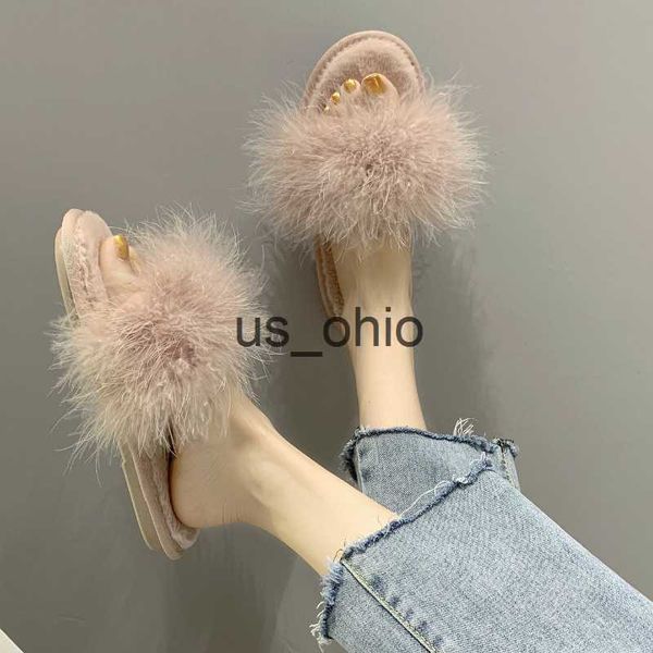slippers leisure plush slipper for woman women's autumn winter ostrich feather slippers footwear lightweight flats nonslip home slipper, Black
slippers leisure plush slipper for woman women's autumn winter ostrich feather slippers footwear lightweight flats nonslip home slipper, Black