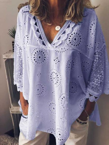 women's blouses shirts lace hem patchwork loose blouse women v neck solid color casual spring summer oversized hallow embroidery blous, White
women's blouses shirts lace hem patchwork loose blouse women v neck solid color casual spring summer oversized hallow embroidery blous, White