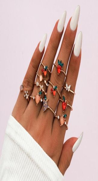 new sweet fruit apple peach strawberry cherry butterfly snowflake personality fun ring 11 piece ring set4189909, Golden;silver
new sweet fruit apple peach strawberry cherry butterfly snowflake personality fun ring 11 piece ring set4189909, Golden;silver