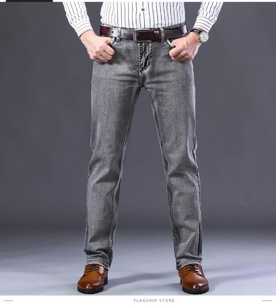 men039s jeans man cotton slim elastic fashion business trousers classic style denim pants male gray color casual 2022 autumn6619133, Blue
men039s jeans man cotton slim elastic fashion business trousers classic style denim pants male gray color casual 2022 autumn6619133, Blue