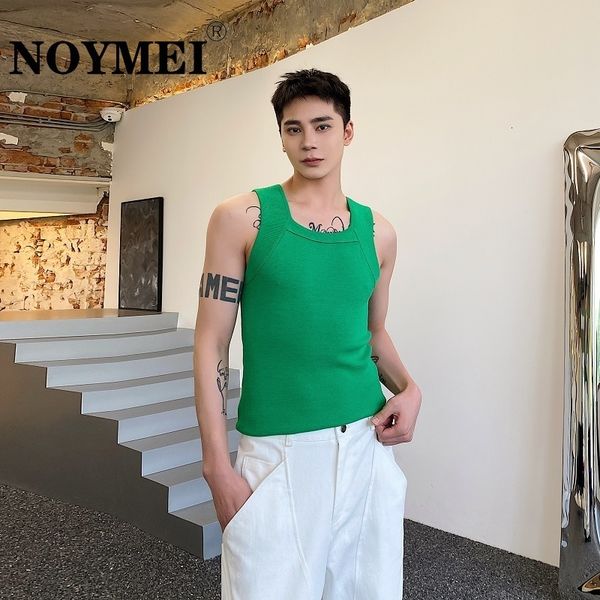 men' tank noymei right angle collar sleeveless fashionable solid color vest korean style allmatch summer male wa1425 230711, White;black
men' tank noymei right angle collar sleeveless fashionable solid color vest korean style allmatch summer male wa1425 230711, White;black