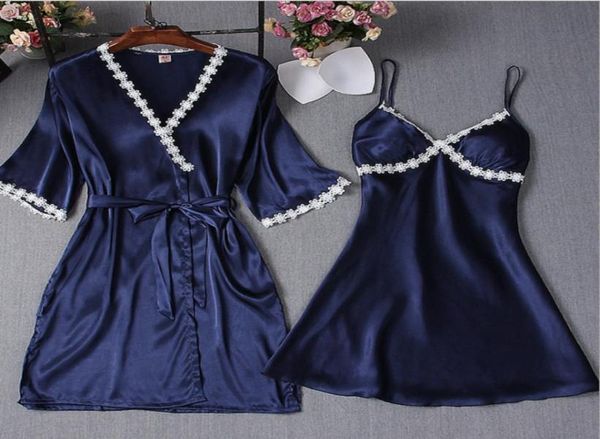 new satin kimono women039s gorgeous loungewear robe 2pcs per set solid lace up sleepwear nightwear dress4631312, Black;red
new satin kimono women039s gorgeous loungewear robe 2pcs per set solid lace up sleepwear nightwear dress4631312, Black;red