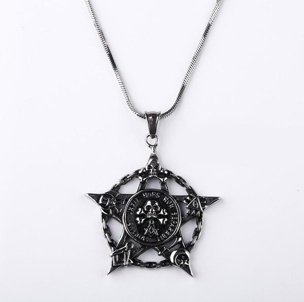 2018 punk titanium pendants cool pentagram skull pendant necklace for men gothic style hexagram necklace jewelry d719l4595927, Silver
2018 punk titanium pendants cool pentagram skull pendant necklace for men gothic style hexagram necklace jewelry d719l4595927, Silver