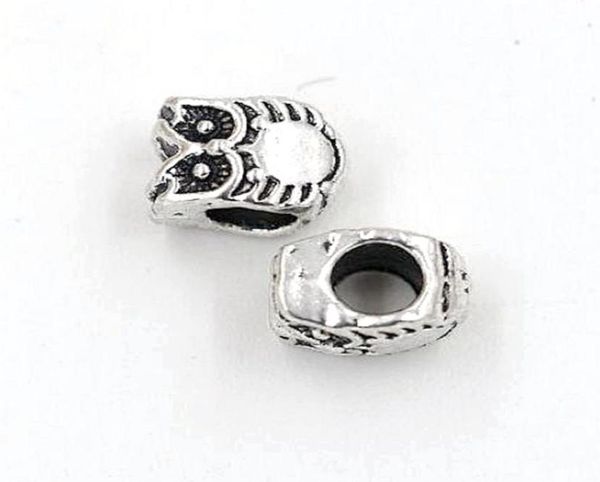 100pcs antique silver zinc alloy owl large hole spacer bead fit european beads bracelet 78x10mm1674984, Bronze;silver
100pcs antique silver zinc alloy owl large hole spacer bead fit european beads bracelet 78x10mm1674984, Bronze;silver