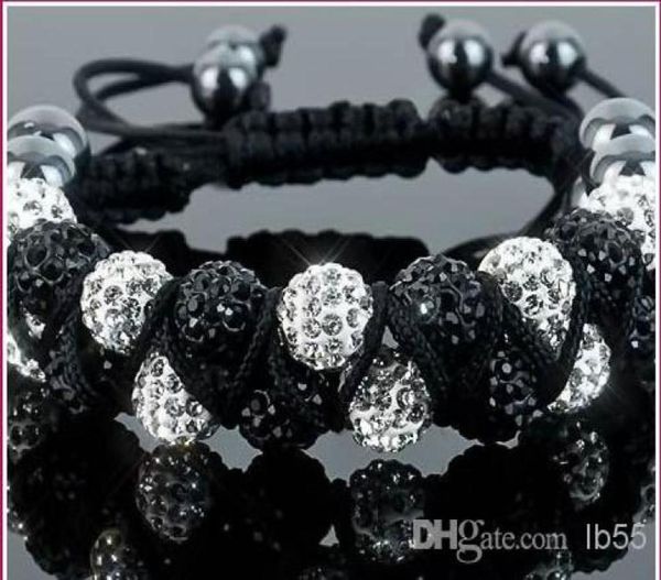 new style10mm two row white disco ball beads bangles vsd crystal shamballa bracelet jewelry christmas i35358525685, Black
new style10mm two row white disco ball beads bangles vsd crystal shamballa bracelet jewelry christmas i35358525685, Black