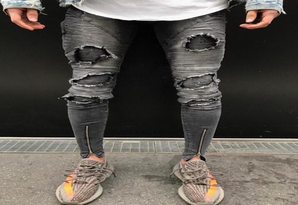 new spring fold mens jeans fashion zipper hole high street style slim feet trousers mens motorcycle pants2500671, Blue
new spring fold mens jeans fashion zipper hole high street style slim feet trousers mens motorcycle pants2500671, Blue