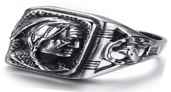 men039039s jewelry gothic tribal american indian stainless steel ring classics punk biker band silver black by mate ri7825858
men039039s jewelry gothic tribal american indian stainless steel ring classics punk biker band silver black by mate ri7825858