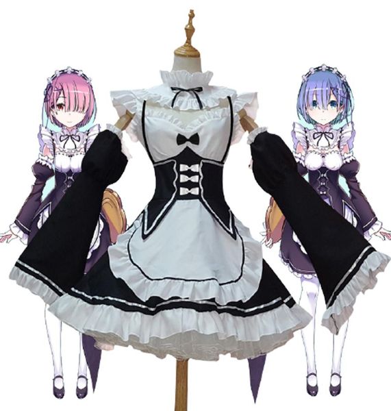 ramrem cosplay costumes rezero kara hajimeru isekai seikatsu lolita skirt for woman blue pink wig costume maid servant dress anim5737070, Black
ramrem cosplay costumes rezero kara hajimeru isekai seikatsu lolita skirt for woman blue pink wig costume maid servant dress anim5737070, Black