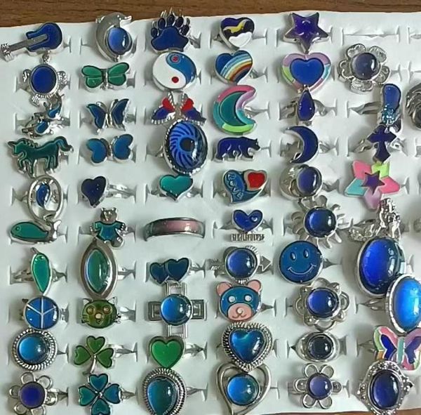 10pcs adjustable mood ring fashion boys and girls cute little animals heartshaped changing rings3700681, Silver
10pcs adjustable mood ring fashion boys and girls cute little animals heartshaped changing rings3700681, Silver