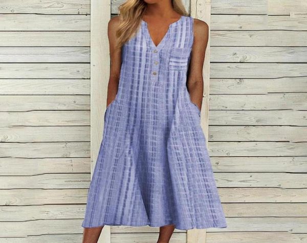 casual dresses female midi loose dress striped v neck large hem temperament sleeveless pockets buttons woman summer 20212822400, Black;gray
casual dresses female midi loose dress striped v neck large hem temperament sleeveless pockets buttons woman summer 20212822400, Black;gray