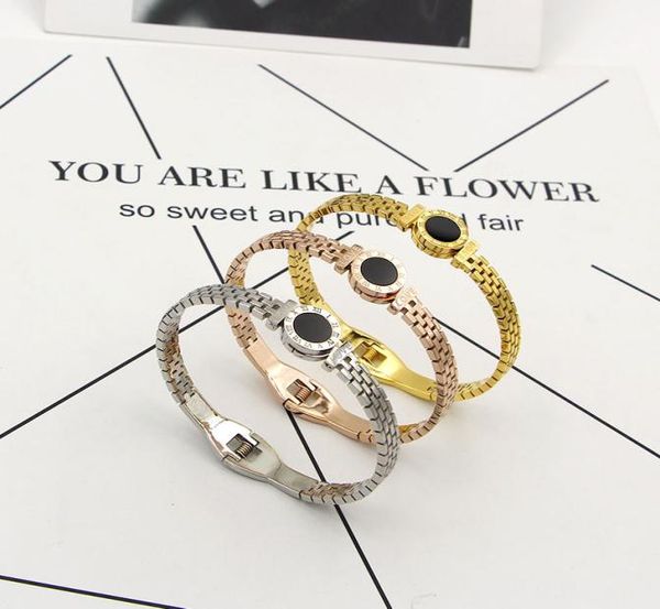 newstainless steel rome digital charm bracelets for women watch strap black hollow fashionista love titanium men bangles jewelry a3264405
newstainless steel rome digital charm bracelets for women watch strap black hollow fashionista love titanium men bangles jewelry a3264405