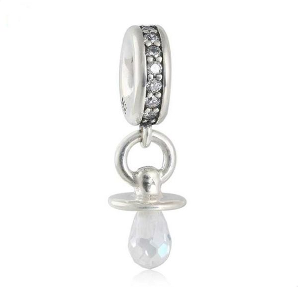 new 925 sterling silver baby pacifier pave clear crystal soother nipple dangle charm beads fit brand bracelet diy jewelry accessor9381211, Black
new 925 sterling silver baby pacifier pave clear crystal soother nipple dangle charm beads fit brand bracelet diy jewelry accessor9381211, Black