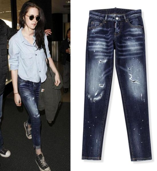 women fashion cropped jeansbrand design ripped jeansstars style jeansskinny causal jeans size 26301895764, Blue
women fashion cropped jeansbrand design ripped jeansstars style jeansskinny causal jeans size 26301895764, Blue
