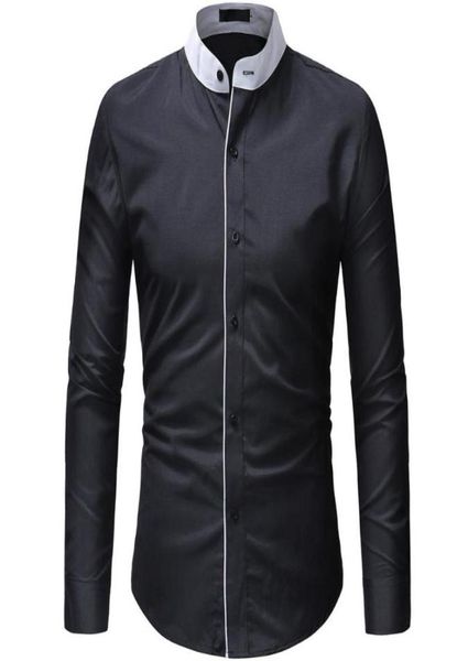 men039s dress shirts 2021 fashion casual men shirt long sleeve mandarin collar slim fit korean business mens clothes9618875, White;black
men039s dress shirts 2021 fashion casual men shirt long sleeve mandarin collar slim fit korean business mens clothes9618875, White;black