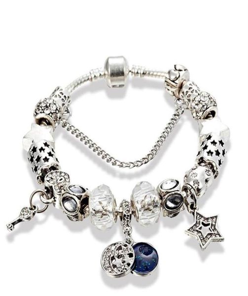 whole-charm bracelet classic diy stars moon white beaded bracelet for jewelry with original box birthday 236t212y3230506, Golden;silver
whole-charm bracelet classic diy stars moon white beaded bracelet for jewelry with original box birthday 236t212y3230506, Golden;silver