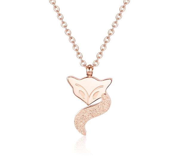 titanium steel frosted matt fox pendant clavicle chain choker necklace rose gold gift for women girls4408789, Silver
titanium steel frosted matt fox pendant clavicle chain choker necklace rose gold gift for women girls4408789, Silver