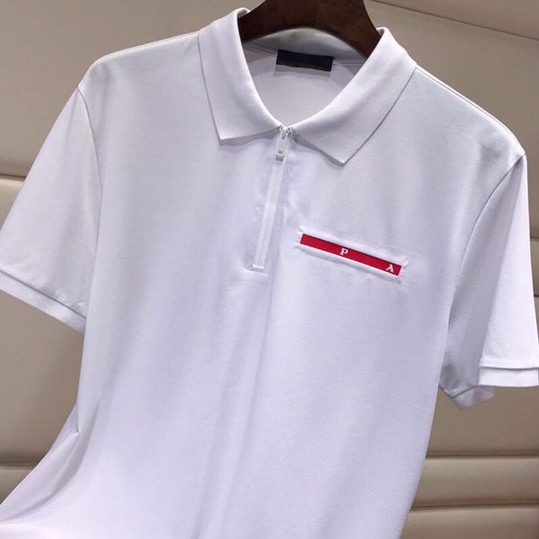 summer new polo shirt with a polo collar custom made grade cotton fabric soft and comfortable cool and breathable, White;black
summer new polo shirt with a polo collar custom made grade cotton fabric soft and comfortable cool and breathable, White;black