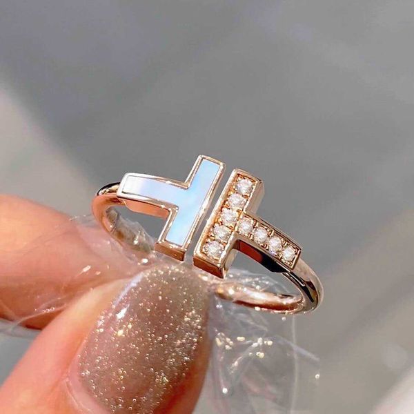 designer new double t white fritillaria open ring women's sterling silver 18k rose gold colorless diamond set fashion food
designer new double t white fritillaria open ring women's sterling silver 18k rose gold colorless diamond set fashion food