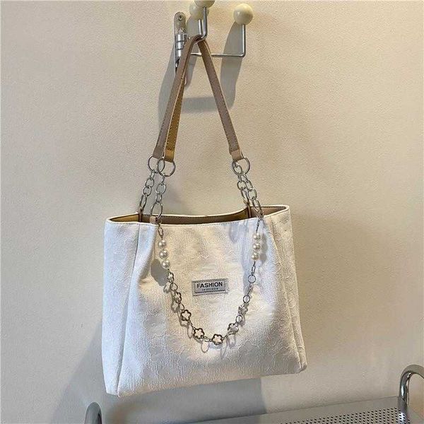 small style handbag summer one shoulder underarm bag large capacity tote bag pearl chain bag for women
small style handbag summer one shoulder underarm bag large capacity tote bag pearl chain bag for women