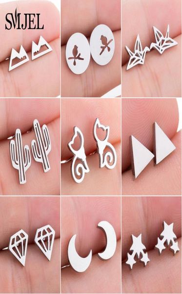 smjel cute animal stud earrings for women kids stainless steel jewelry cat moon star earings jewelry accessories gifts2220864, White
smjel cute animal stud earrings for women kids stainless steel jewelry cat moon star earings jewelry accessories gifts2220864, White