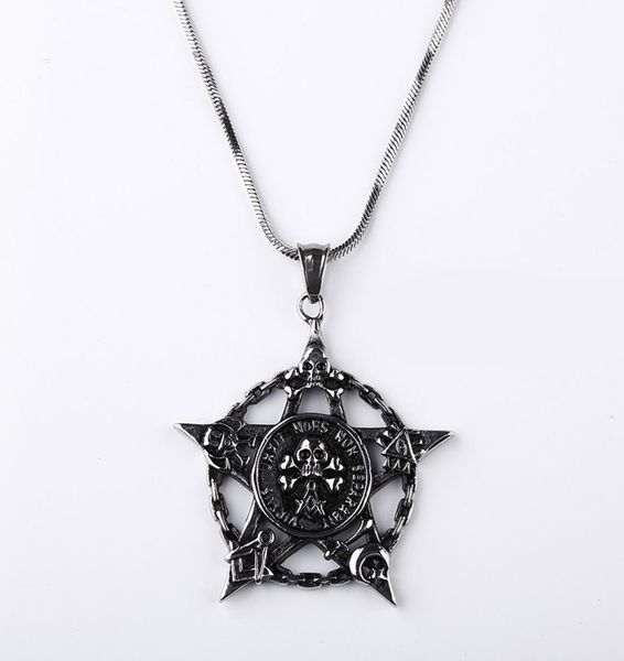 2018 punk titanium pendants cool pentagram skull pendant necklace for men gothic style hexagram necklace jewelry d719l2427172, Silver
2018 punk titanium pendants cool pentagram skull pendant necklace for men gothic style hexagram necklace jewelry d719l2427172, Silver