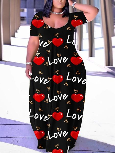 plus size dresses lw size letter print loose dres short sleeve summer casual beach long dress ladies maxi party vestidos 230711, Black
plus size dresses lw size letter print loose dres short sleeve summer casual beach long dress ladies maxi party vestidos 230711, Black