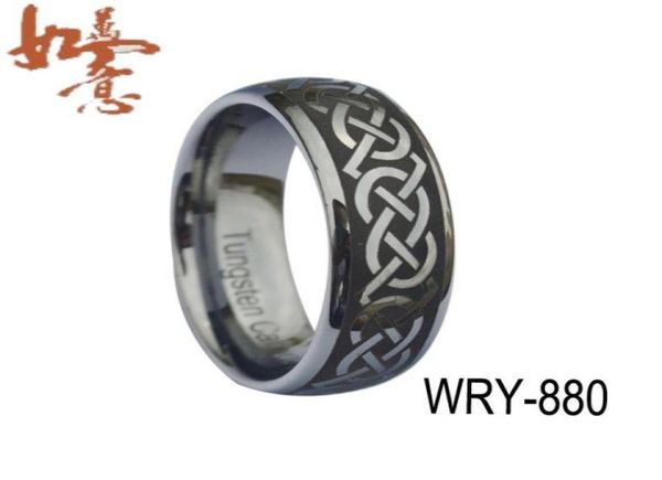 new arrivals domed black laser celtic tungsten carbide ring for men 8mm width item no wry88096929676403682, Silver
new arrivals domed black laser celtic tungsten carbide ring for men 8mm width item no wry88096929676403682, Silver