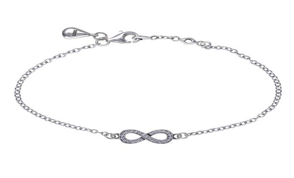 romantic 925 sterling silver infinity silver wedding bracelet with cz for women fine jewelry making whole4977645, Black
romantic 925 sterling silver infinity silver wedding bracelet with cz for women fine jewelry making whole4977645, Black