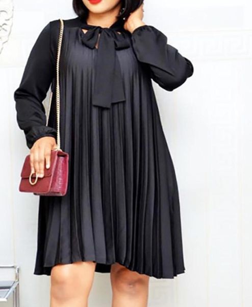 plus size pleated dresses with bowtie long lantern sleeves knee length women fashion summer autumn female african vestidos new mx29673516, Black;pink
plus size pleated dresses with bowtie long lantern sleeves knee length women fashion summer autumn female african vestidos new mx29673516, Black;pink