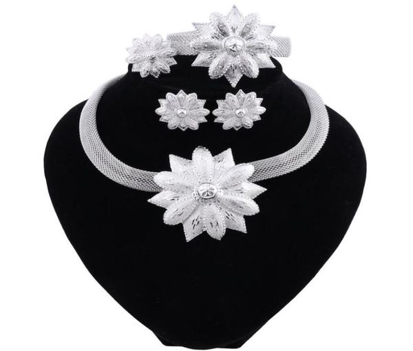 new trendy elegant silver plated necklace earrings bracelet ring dubai jewelry sets for women party accessories5811487, Slivery;golden
new trendy elegant silver plated necklace earrings bracelet ring dubai jewelry sets for women party accessories5811487, Slivery;golden