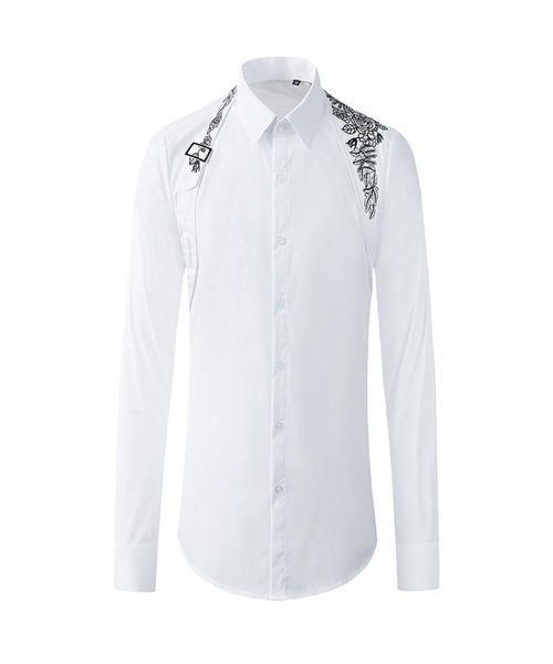 metal buckle ribbon over the shoulder men shirt long sleeve slim chemise homme highend pure cotton business male dress shirts4114782, White;black
metal buckle ribbon over the shoulder men shirt long sleeve slim chemise homme highend pure cotton business male dress shirts4114782, White;black