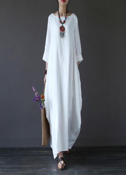 2018 summer plus size long sleeve dresses for women 3xl 4xl 5xl loose cotton linen dress white boho shirt dress long maxi robe1065629, White;black
2018 summer plus size long sleeve dresses for women 3xl 4xl 5xl loose cotton linen dress white boho shirt dress long maxi robe1065629, White;black