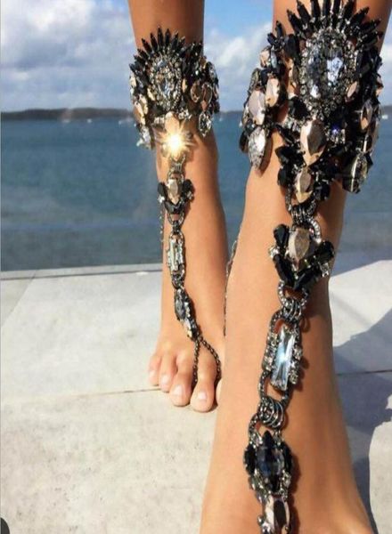 summer style women big gemstone ankle bracelet sandal leg chain boho crystal beach anklet statement jewelry yt1831137, Red;blue
summer style women big gemstone ankle bracelet sandal leg chain boho crystal beach anklet statement jewelry yt1831137, Red;blue