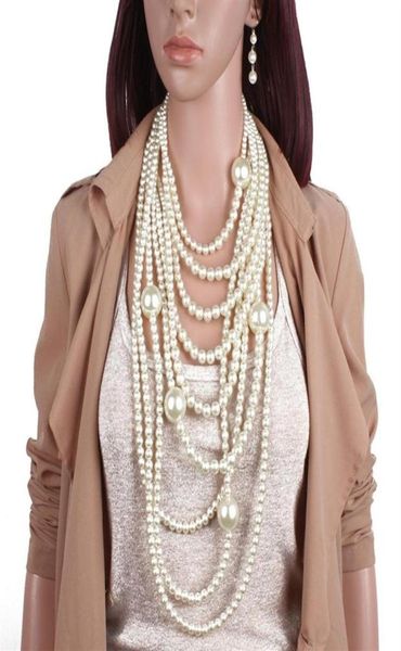 fy europe and the united states fashion exaggeration multilayer pearl necklace long sweater chain jewelry y200730244j4458861, Silver
fy europe and the united states fashion exaggeration multilayer pearl necklace long sweater chain jewelry y200730244j4458861, Silver