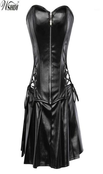 black faux leather corset dress overbust boned basque mini skirt lingerie bodyshaper slimsuit nightwear s6xl plus size14831838, Black;white
black faux leather corset dress overbust boned basque mini skirt lingerie bodyshaper slimsuit nightwear s6xl plus size14831838, Black;white