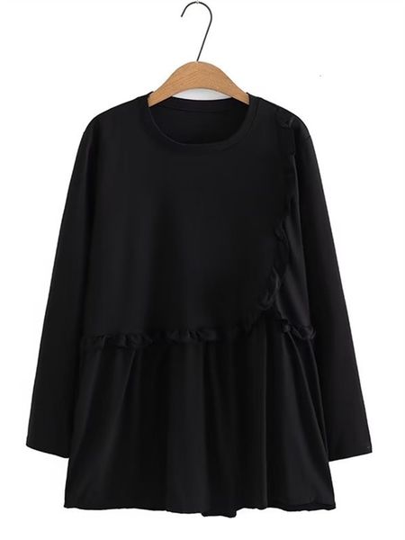 plus size dresses size women's clothing long sleeves dress round neck ruffled asymmetrical trim large autumn clothes 230711, Black
plus size dresses size women's clothing long sleeves dress round neck ruffled asymmetrical trim large autumn clothes 230711, Black