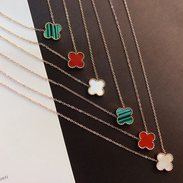 designer 4/four leaf clover necklace pendant mother-of-pearl highly quality choker chains designer jewelry 18k plated gold girls gift y23193, Silver
designer 4/four leaf clover necklace pendant mother-of-pearl highly quality choker chains designer jewelry 18k plated gold girls gift y23193, Silver
